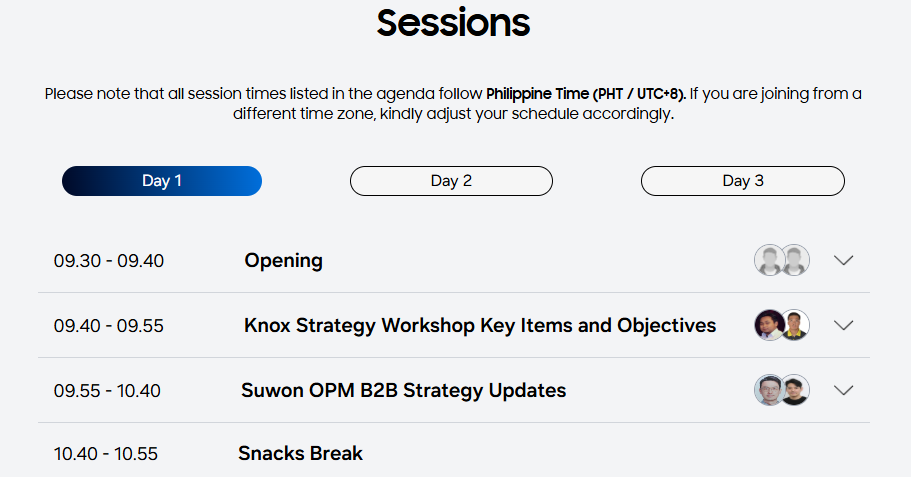 Event Sessions